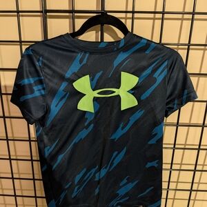 Under Armour Black and Blue Kids T-Shirt